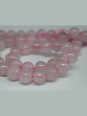 Yaşam Tohumu Çeyrek Dizi (9cm Uzunluğundadır!) Pembe Kuvars Taşı Çeyrek Dizi 8mm