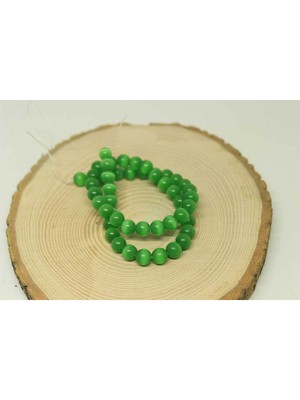 Yaşam Tohumu Çeyrek Dizi (9cm Uzunluğundadır!) Kedi Gözü Taşı Çeyrek Dizi 8mm (24375)