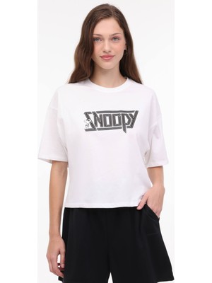 Lumberjack Wl Lınus 11Gfl996 4Fx Ekru Kadın Kısa Kol T-Shirt