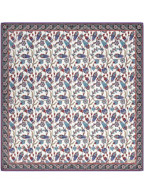 Bursa İpek Siyah Anadolu Desen Soft Eşarp