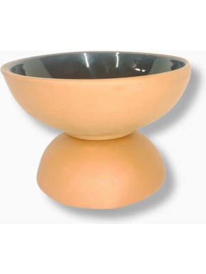 Çömlek Diyarı Oval Ayaklı Kase