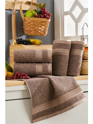 Tabea Home Rei 5'Li  Havlu Seti 35x35 Cm | Eksta Yumuşak, Yüksek Emicilik |