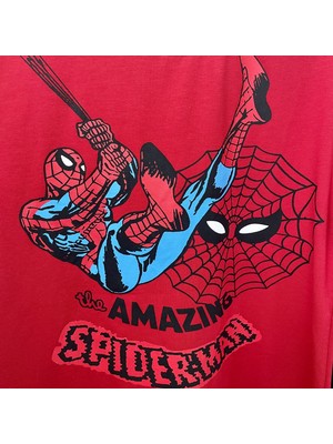 Sacro Kids Spiderman Baskılı Altı Uzun T-Shirt Erkek Çocuk Takım