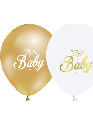 Kidspartim Hello Baby Baskılı Balon