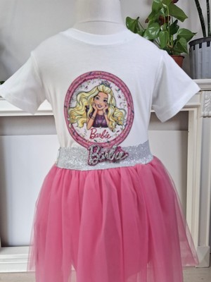 Spteks Barbie T-Shirt ve Tütü Etek Takımı