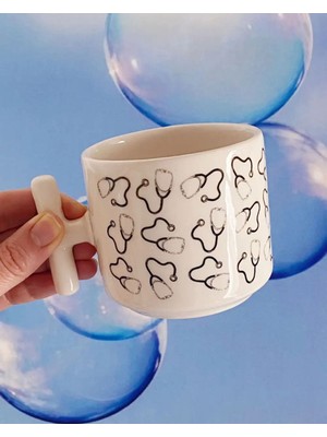 Bikutumutluluk Steteskop Doktora Hediye Kupa Fincan