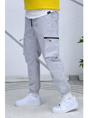 Wafrazon Erkek Paraşüt Kumaş Kargo Jogger Pantalon 1