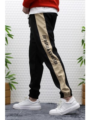 Wafrazon Erkek Jagger Pantolon Paraşüt Kumaş Su ve Rüzgar Geçirmez Yan Garnili