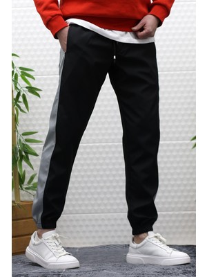 Wafrazon Erkek Jagger Pantolon Paraşüt Kumaş Su ve Rüzgar Geçirmez Yan Garnili