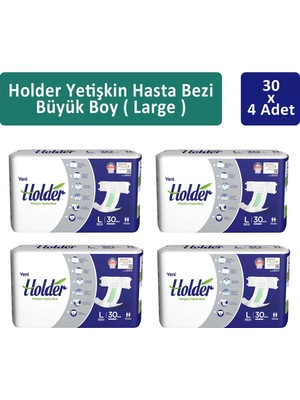 Holder Yetişkin Hasta Bezi Büyük Boy ( Large ) 30 X 4 Adet