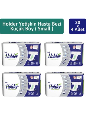 Holder Yetişkin Hasta Bezi Küçük Boy ( Small ) 30 X 4 Adet