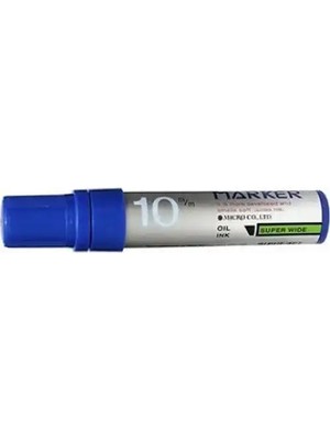 Mikro Micro Markör Permanent 10 mm Kesik Uçlu Mavi MMP-1001