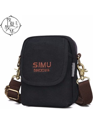 Tushuangjue Açık Gri Moda Bir Omuz Çantası Dikey Versiyonu Erkek Basit Crossbody Çanta Düz Renk Iş (Yurt Dışından)