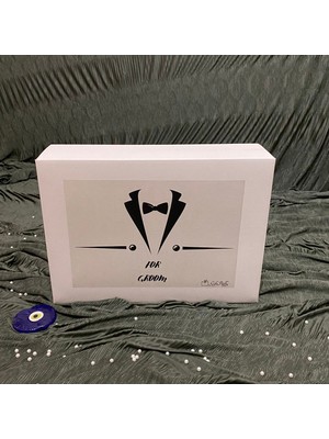 Giftpuffy 3'lü Özel Tasarım Gelin ve Damat Nişan Düğün Bohça Kutusu-Beyaz