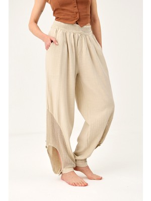 Ravenraw Fileli Keten Raw Pantolon