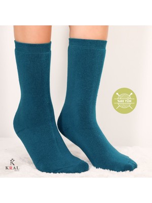 Kral Socks Thermo Özellikli 2x Korumalı  Kadın Termal Renkli Kışlık Yün Havlu Çorap