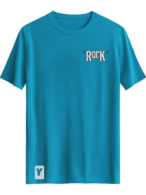 Bellance Gitar Baskılı Slim Fit Tişört Bisiklet Yaka T-Shirt