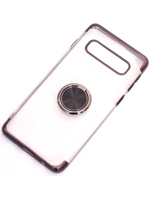 ZORE Galaxy S10E Kılıf Zore Gess Kenarları Renkli Yüzük Aparatlı Kılıf