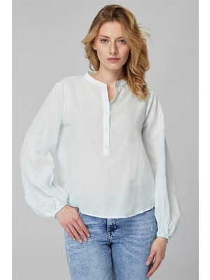 Home Store Yuvarlak Yaka Gömlek