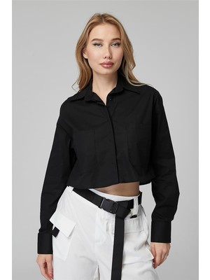 Home Store Kısa Gizli Düğmeli Gömlek