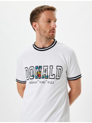 Koton Donald Duck Tişört Lisanslı Kısa Kollu Bisiklet Yaka Pamuklu