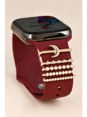 PSGT Psgt love Watch Band Charm - Uyumlu Akıllı Saat Kordon Süsü