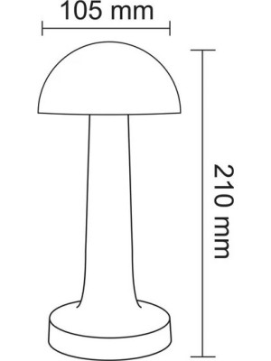 Forlife Şarjlı Led Masa Lambası Fl-8054 Rose/Bakır