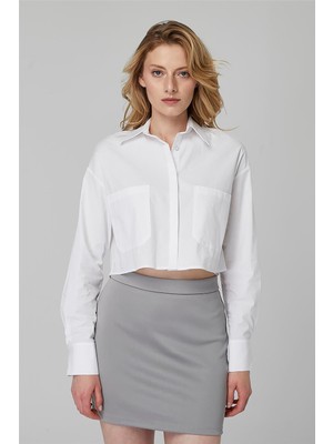 Home Store Kısa Gizli Düğmeli Gömlek