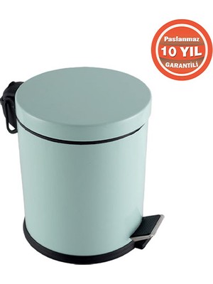 Çelik Banyo 70-142 Paslanmaz Çelik 5 Litre Pedallı Banyo Çöp Kovası Mind