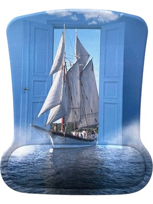 Sanus Bilek Destekli Memory Foam Kaymaz Taban Mouse Pad Desenli