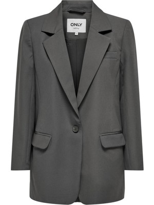 Only Onllana-Berry L/s Ovs Blazer Tlr Noos Koyu Gri 15245698