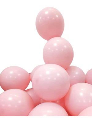 Ngüzel 12" 30 cm Pembe Pastel Balon 10 Adet