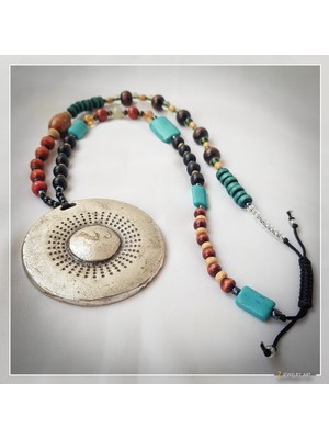 Z Jewelry Art Yoruba - Etnik ve Otantik Bohem Kadın Erkek Sonsuzluk Kolyesi