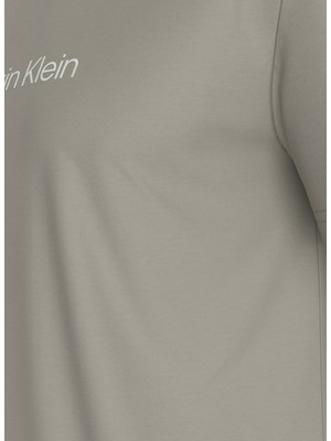 Calvin Klein Bisiklet Yaka Gri Erkek T-Shirt K10K111346PC7