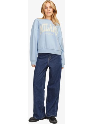 Jjxx Jxmerle Kadın Mavi Sweatshirt 12260608-SKYWAY