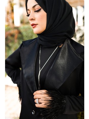 Harika Wear Uzun Siyah Abaya