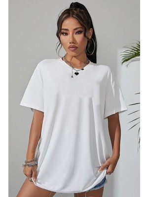 Only Trendwear  Starry Sky Baskılı Unisex Oversize Tshirt