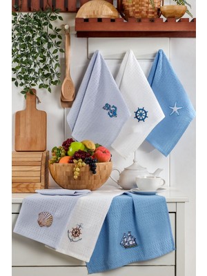 Tabea Home Coffee  6'lı Mutfak Kurulama Bezi 40X60CM | Mutfak Havlusu | Pamuklu |