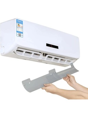 Techtic Hava Kalkanı Mini Kaset Tipi Klima Hava Yönlendirici Beyaz Renk Kolay Kurulum Özellikli