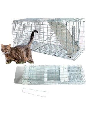Okinox Metal Kedi Taşıma Kafesi Tel Kasa, Kedi Kapanı. 900657