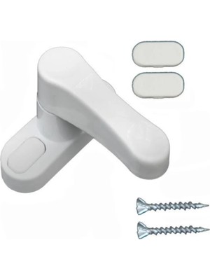 Bijutek Pvc Pimapen Pencere Cam Balkon Kapısı Güvenli Emniyet Kilidi Çocuk Emniyet Mandalı METAL 1 ADET