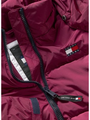 Tommy Jeans Bordo Kadın Şişme Mont Tjw Alaska Puffer Ext