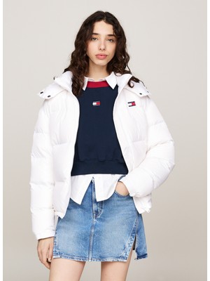 Tommy Jeans Beyaz Kadın Şişme Mont Tjw Alaska Puffer Ext