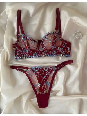 Arona Ahenk Model Balenli Bralet Brode Sütyen Takım