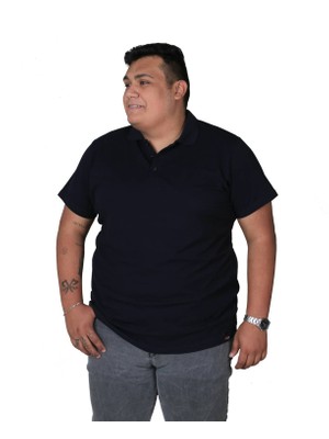 Ekis Büyük Beden Polo Yaka T-Şhirt