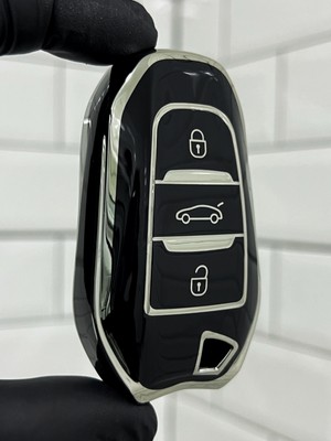 Barkas Elektronik Opel Astra L Corsa F Mokka B Grandland Zafira Vivaro Crossland Anahtar Kılıfı Siyah Gümüş