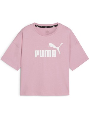 Puma 58686649 Ess Cropped Logo Tee Kadın Spor Tişört