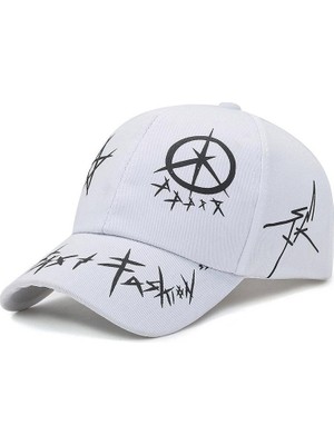 Valkyrie Trucker Şapka  Metal Tokalı Ayarlanabilir Beyzbol Beyaz