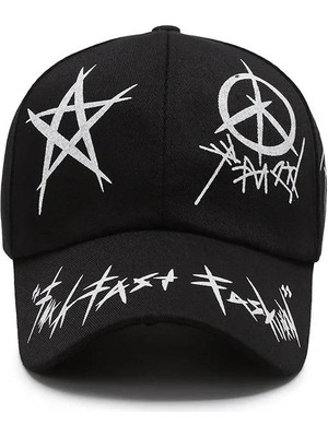 Valkyrie Trucker Şapka  Metal Tokalı Ayarlanabilir Beyzbol Siyah