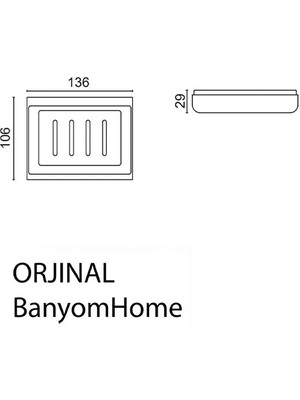 Çelik Banyo Paslanmaz Çelik Paris Setüstü Camlı Sabunluk